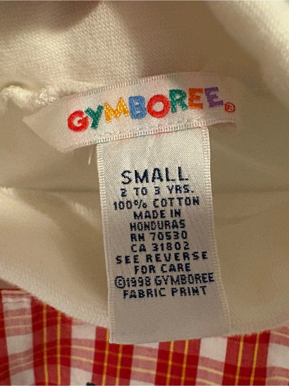 Vintage 1998 Gymboree Country Meadows Red Pinafore Jumper Turtleneck Set 2-3T